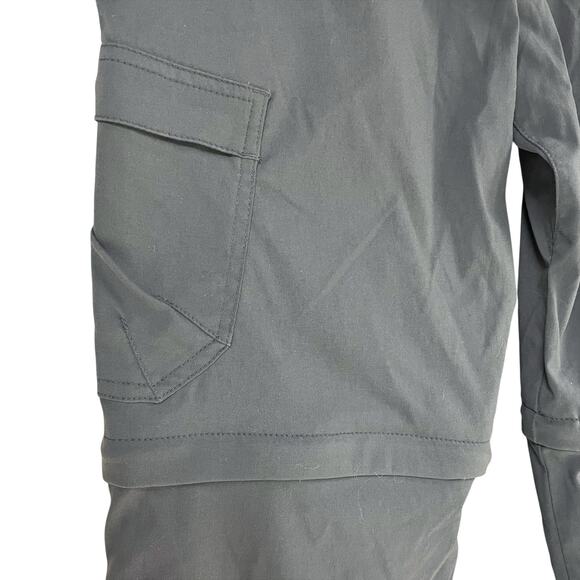 PRANA Men's Stretch Zion Convertible Straight Hiking Pants Charcoal Size 32Wx32L - Picture 3 of 8